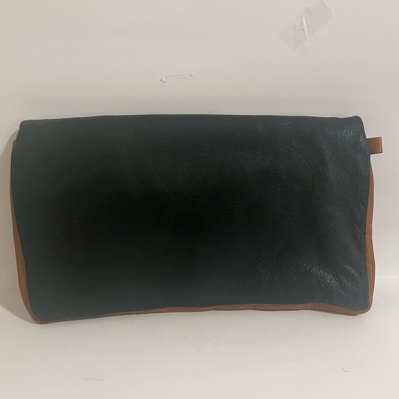 Dark Green Firenze Italy -Genuine Leather Clutch Bag - Picture 2 of 12